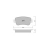 Plaquettes de frein GT2i Club Arrière pour FIAT Croma II (194_) 2.4 D Multijet 200cv 2005-06-01-2011-12-01