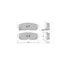 Plaquettes de frein GT2i Club Arrière pour MAZDA MPV II (LW) 3.0 i V6 200cv 1999-09-01-2006-12-01