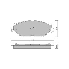 Pastiglie freno anteriori GT2i Club per LEXUS IS C (GSE2_) 450h (GRS191_, GWS191_) 346cv 2009-04-01-