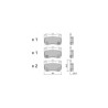 Plaquettes de frein GT2i Club Arrière pour LEXUS IS C (GSE2_) 350 319cv 2009-04-01-