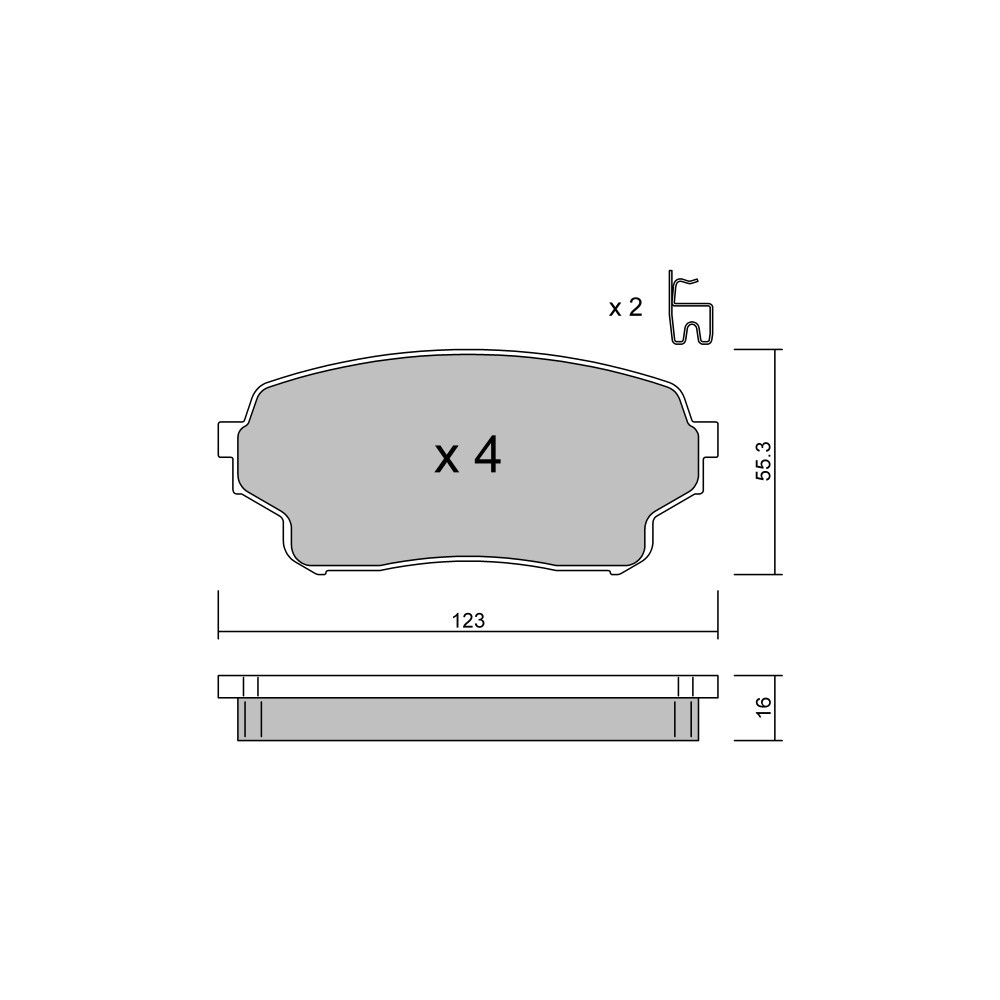 Pastiglie freno anteriori GT2i Club per SUZUKI Grand Vitara II (JT, TE, TD)/ Grand Escudo 2.7 4WD (JB627) 188cv 2005-04-01- - GT-PC7810 - 3666618588568