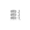 Bremsbeläge GT2i Club Hinten für KIA Carnival III (VQ)/ Grand Carnival/ Sedona 3.3 GDI 281cv 2005-09-01-