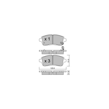Bremsbeläge GT2i Club Avant für SUZUKI Swift V 1.2 Hybrid, 1.4 Sport 2017-23 - Bremssättel Trw
