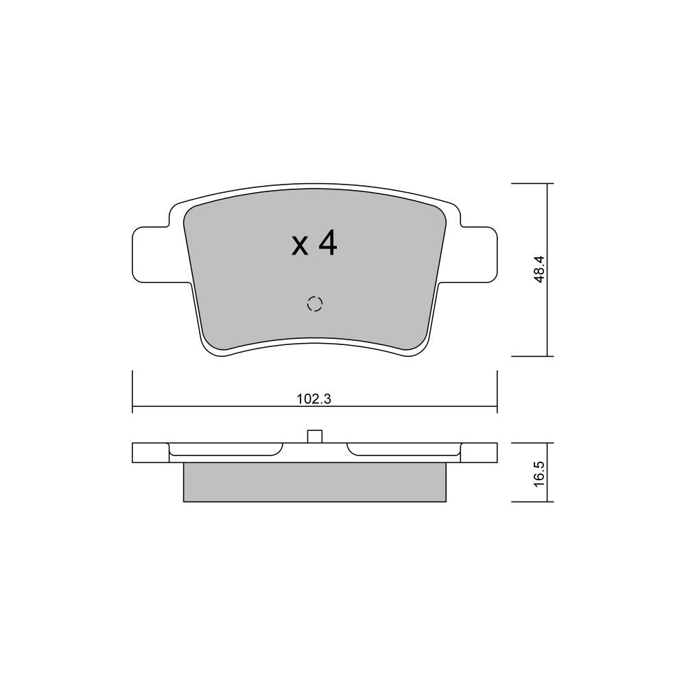 Bremsbeläge GT2i Club Hinten für CITROEN C4 Grand Picasso I (UA_) 1.6 16V 150cv 2006-10-01-2013-12-01 - GT-PC8170 - 3666618588926