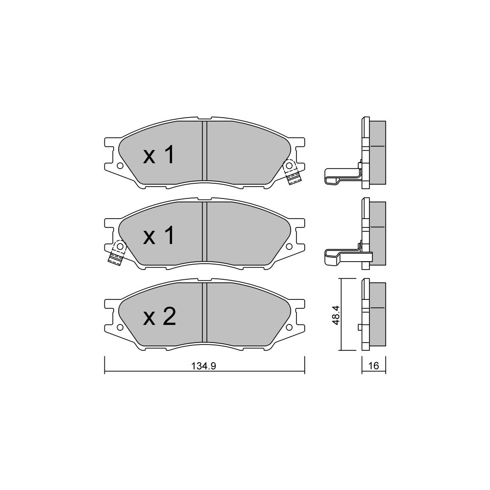 Plaquettes de frein GT2i Club Avant pour NISSAN Almera II (N16) 2.2 dCi 136cv 2000-04-01- - GT-PC8260 - 3666618588995
