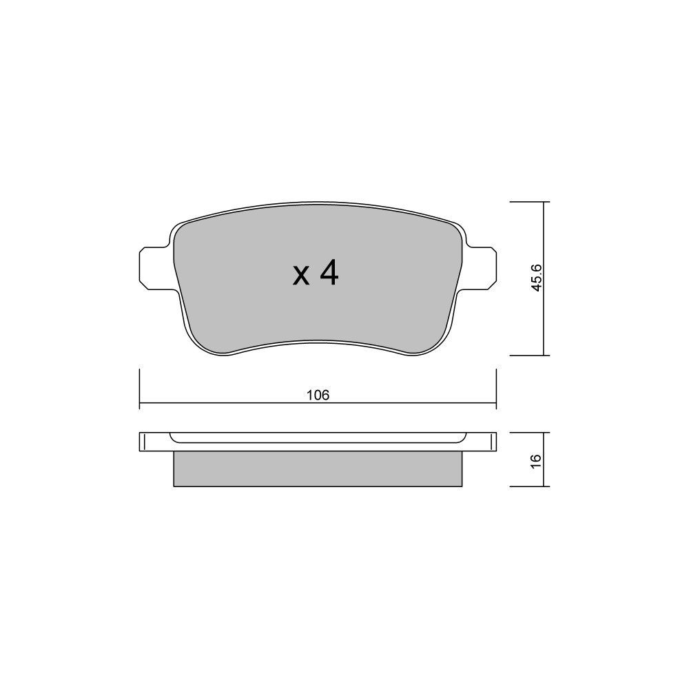 GT2i Club Rear brake pads for RENAULT Clio V (B7_) 37 310cv 2019-06-01- - GT-PC8340 - 3661768238004