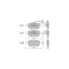 GT2i Club Front brake pads for LANCIA Delta III (844_) 1.9 D Multijet 191cv 2008-08-01-2014-08-01