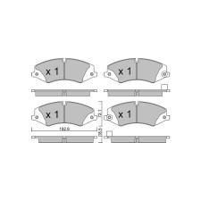 Bremsbeläge GT2i Club Avant für LAND ROVER Discovery IV (L319) 5.0 4x4 510cv 2009-09-01-2018-12-01