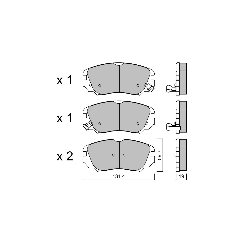 Plaquettes de frein GT2i Club Avant pour SAAB 9-5 (YS3G) EV 180cv 2010-05-01-2012-01-01 - GT-PC8580 - 3666618589343