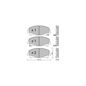 Pastiglie freno anteriori GT2i Club per HONDA Accord VII Coupe (CM) 3.5 282cv 2003-07-01-