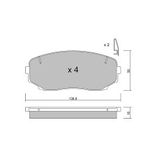 GT2i Club Front brake pads for MITSUBISHI Outlander III (GG_W, GF_W, ZJ) 2.3 MZR DISI Turbo 238cv 2012-08-01-