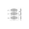 Plaquettes de frein GT2i Club Avant pour TOYOTA Avensis III Sedan (_T27_) 2.0 (ZRT272_) 153cv 2008-11-01-2018-10-01