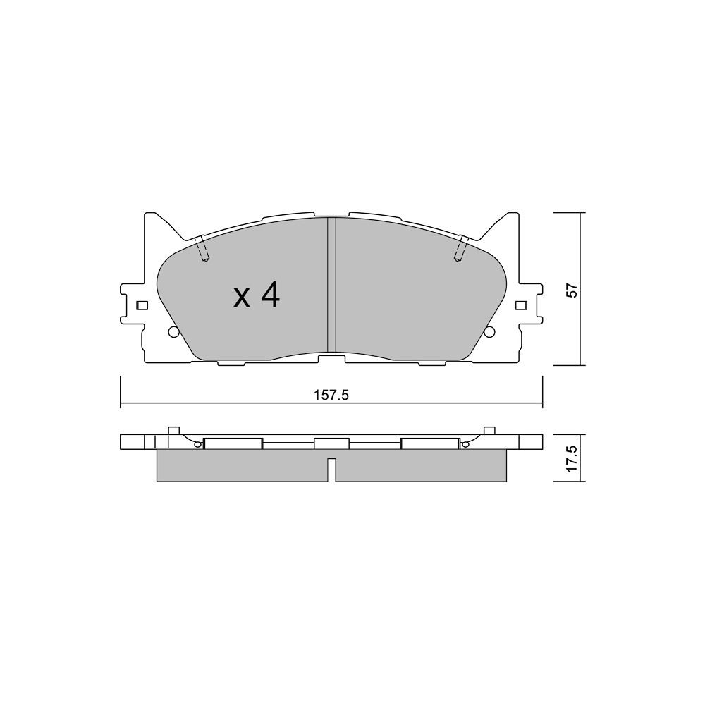 Pastiglie freno anteriori GT2i Club per TOYOTA Camry (_V5_) Sedan 3.5 XLE (GSV70) 310cv 2011-09-01- - GT-PC8990 - 3666618589688