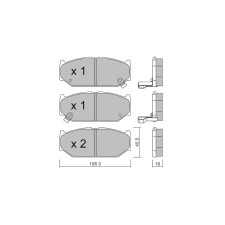 Bremsbeläge GT2i Club Avant für SUZUKI Swift III (MZ, EZ) 3.8 V6 347cv 2005-02-01-