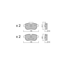 Pastiglie freno posteriori GT2i Club per BMW Z4 II Roadster (E89) sDrive 30 i 264cv 2009-02-01-
