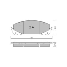 Plaquettes de frein GT2i Club Avant pour LEXUS RX IV (_L2_) 450h AWD (GYL25_) 313cv 2015-10-01-