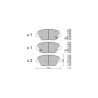 Plaquettes de frein GT2i Club Avant pour HYUNDAI Sonata VI (YF) 3.6 283cv 2009-01-01-2015-12-01