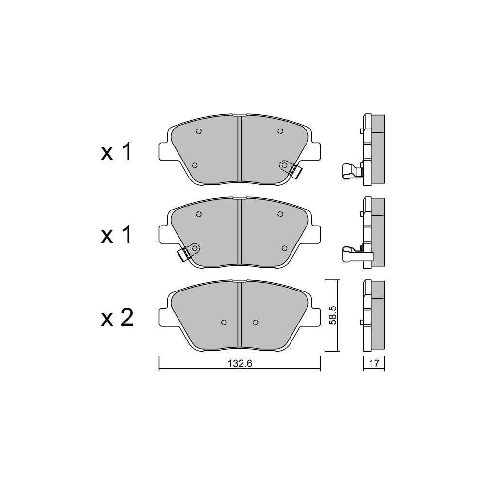 Plaquettes de frein GT2i Club Avant pour HYUNDAI Sonata VI (YF) 3.6 283cv 2009-01-01-2015-12-01 - GT-PC9610 - 3666618590103