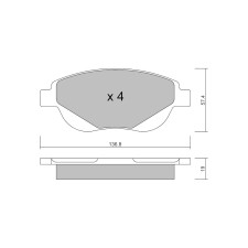 Plaquettes de frein GT2i Club Avant pour PEUGEOT 207 CC (WD_) 1.6 16V Turbo 157cv 2007-02-01-2015-01-01