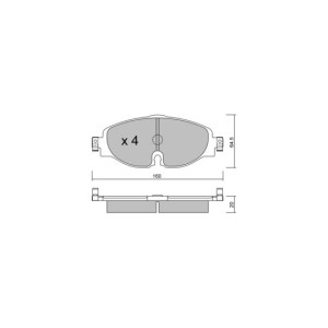 Pastiglie freno anteriori GT2i Club per VOLKSWAGEN Caddy IV SW (SAB, SAJ) 2.0 TSI 4motion 281cv 2015-05-01-