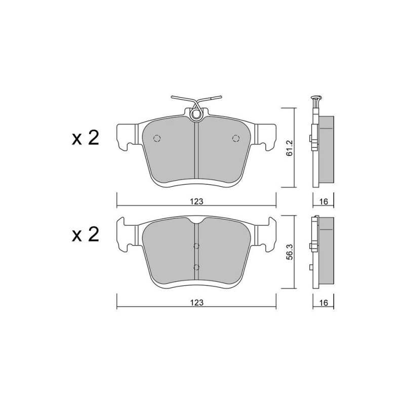 Pastiglie freno posteriori GT2i Club per AUDI RS3 -S3 (8V) S3 2.0i 16V TFSi 2012-20 - Pinze freno Ate  - GT-PC9670 - 3661768552834