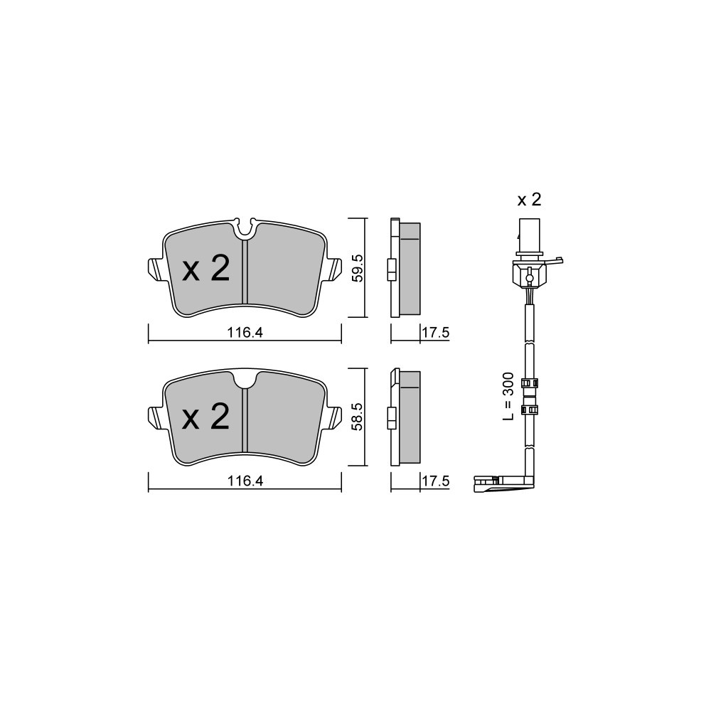 Bremsbeläge GT2i Club Hinten für AUDI A8 III (4H2, 4H8, 4HC, 4HL, D4) S8 plus quattro 606cv 2009-11-01- - GT-PC9711W - 3666618590240