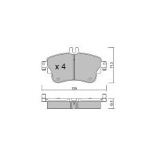 Plaquettes de frein GT2i Club Avant pour MERCEDES BENZ Classe A III (W176) B 180 (246.242) 123cv 2012-06-01-2018-05-01