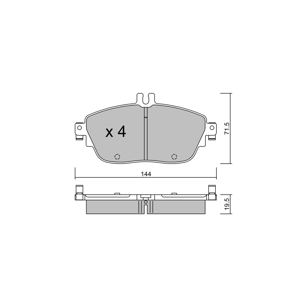 Pastiglie freno anteriori GT2i Club per MERCEDES BENZ CLA I Coupe (C117) CLA 250 4-matic (117.951) 218cv 2013-01-01-2019-03-01 - GT-PC9810 - 3666618590363