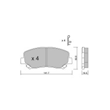 GT2i Club Front brake pads for MAZDA CX-5 II (KF) 2.5 AWD 232cv 2016-11-01-
