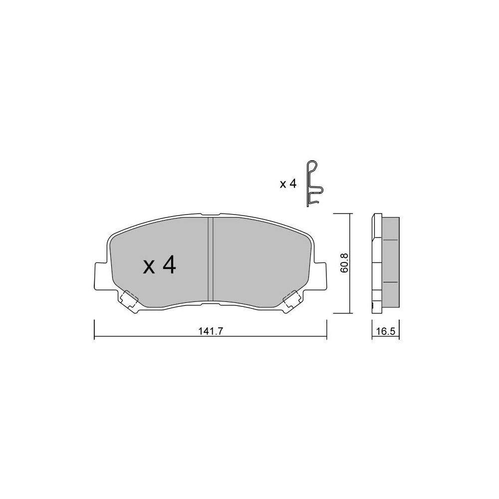 Bremsbeläge GT2i Club Avant für MAZDA CX-5 II (KF) 2.5 AWD 232cv 2016-11-01- - GT-PC9850 - 3666618590417