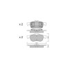 Plaquettes de frein GT2i Club Arrière pour RENAULT Latitude (L70_) 3.0 dCi 240 (L70G) 241cv 2010-07-01-