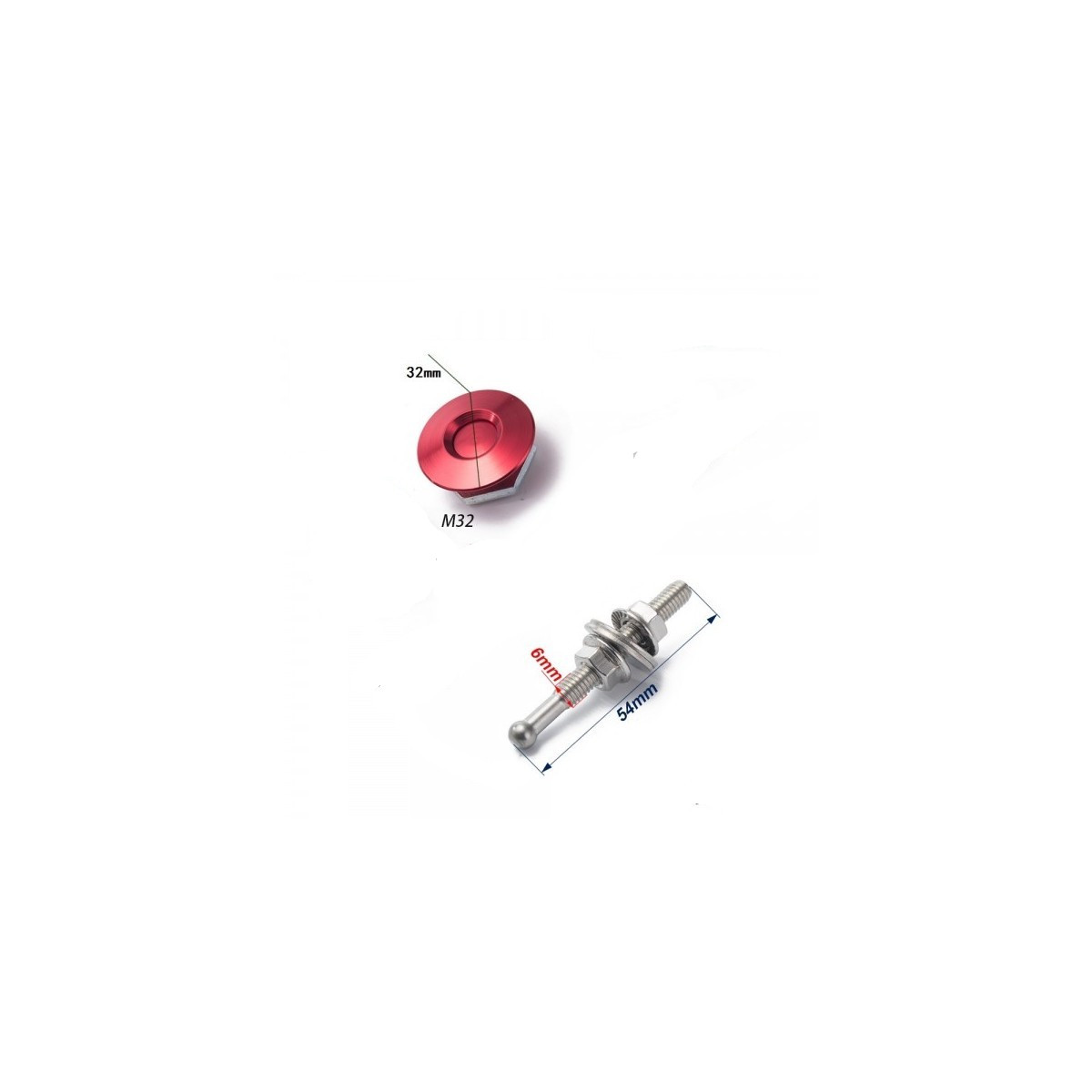 Push Clip GT2i Kleines Modell Ø32mm - GT-PUSH-PM-32.N