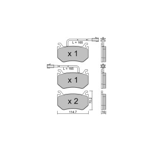 GT2i Club Rear brake pads for ALFA ROMEO Giulia II (952_) 2.9 GTA (952AAM24) 540cv 2015-10-01-