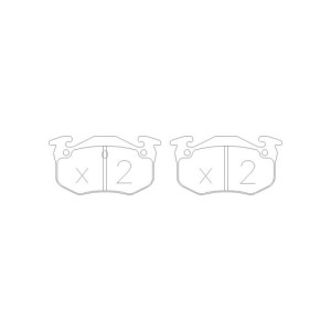Bremsenpaket mit Scheibenbremsen und Bremsbelägen hinten Citroën Saxo VTS / Peugeot 106 S16 / 306 S16
