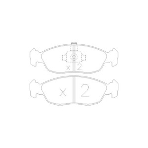 Pack freinage disques + plaquettes avants Citroën Savo VTS / Peugeot 106 S16