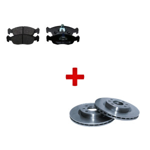 Pack freinage disques + plaquettes avants Citroën Savo VTS / Peugeot 106 S16