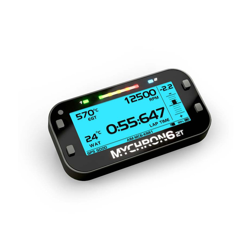 Mychron 6 2T chronomètre GPS AIM (sonde température avec connectique 1 Thermocouple) - AIM-MY62T-1TC.T12 - MY62T-EGT-T12