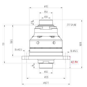 Autobloquant Bratex BMW E28/E30/E34 Différentiel 188