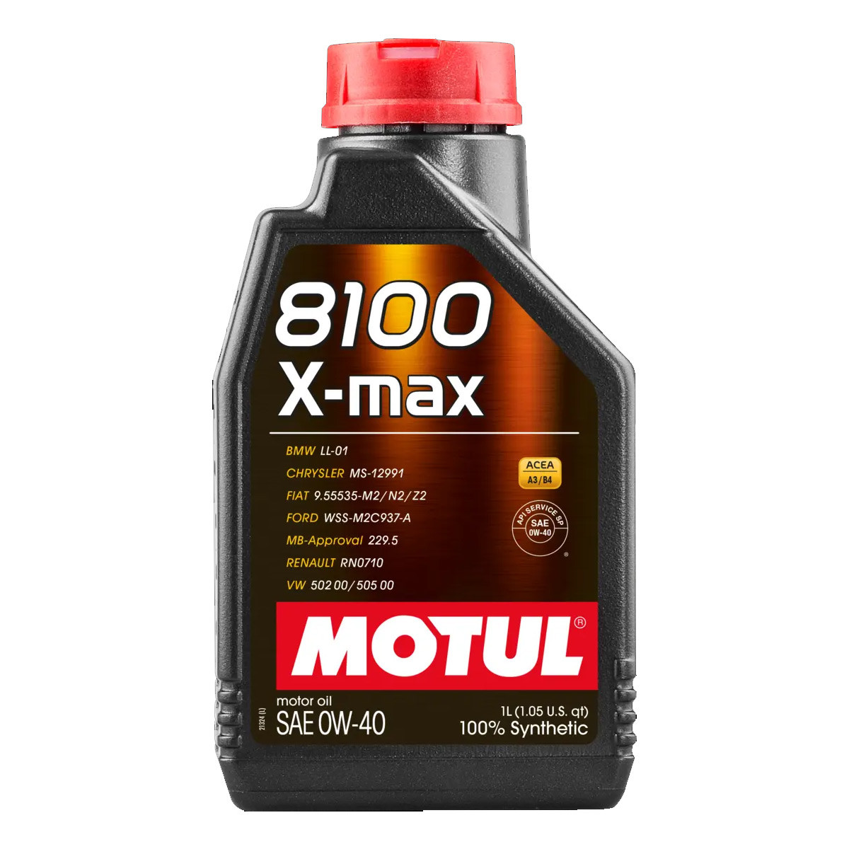 MOTUL 8100 X-MAX 0W40 engine oil - 1L can - MOT-81XMAX-0W40 - 104531 - 3374650250694