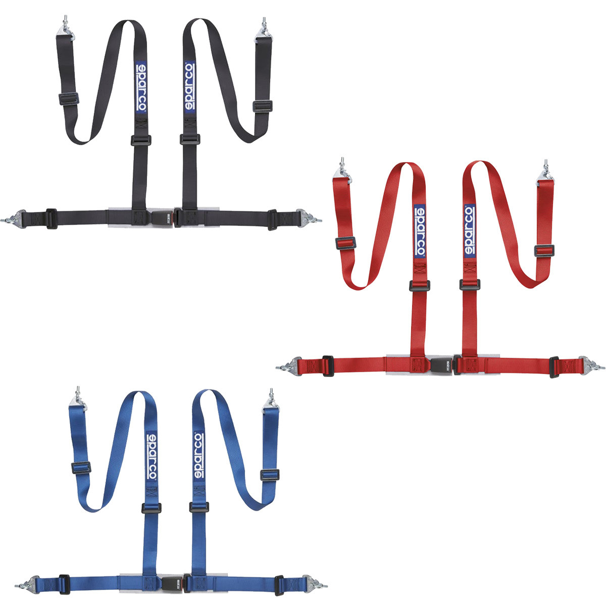 Cintura Sparco Club H-4M 4punti ECE - 04604BM1.N - 04604BM1NR