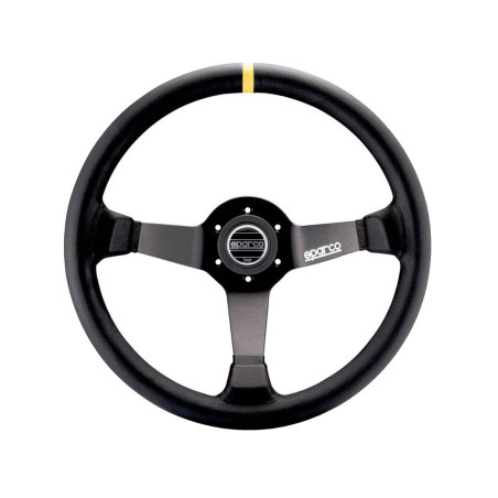 Lenkrad Sparco R325 Gedrehte Haut Schwarz