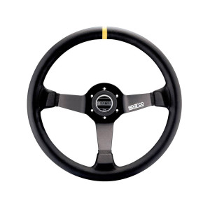 Lenkrad Sparco R325 Gedrehte Haut Schwarz