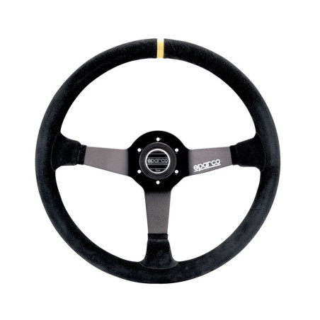 Lenkrad Sparco R368 Gedrehte Haut Schwarz