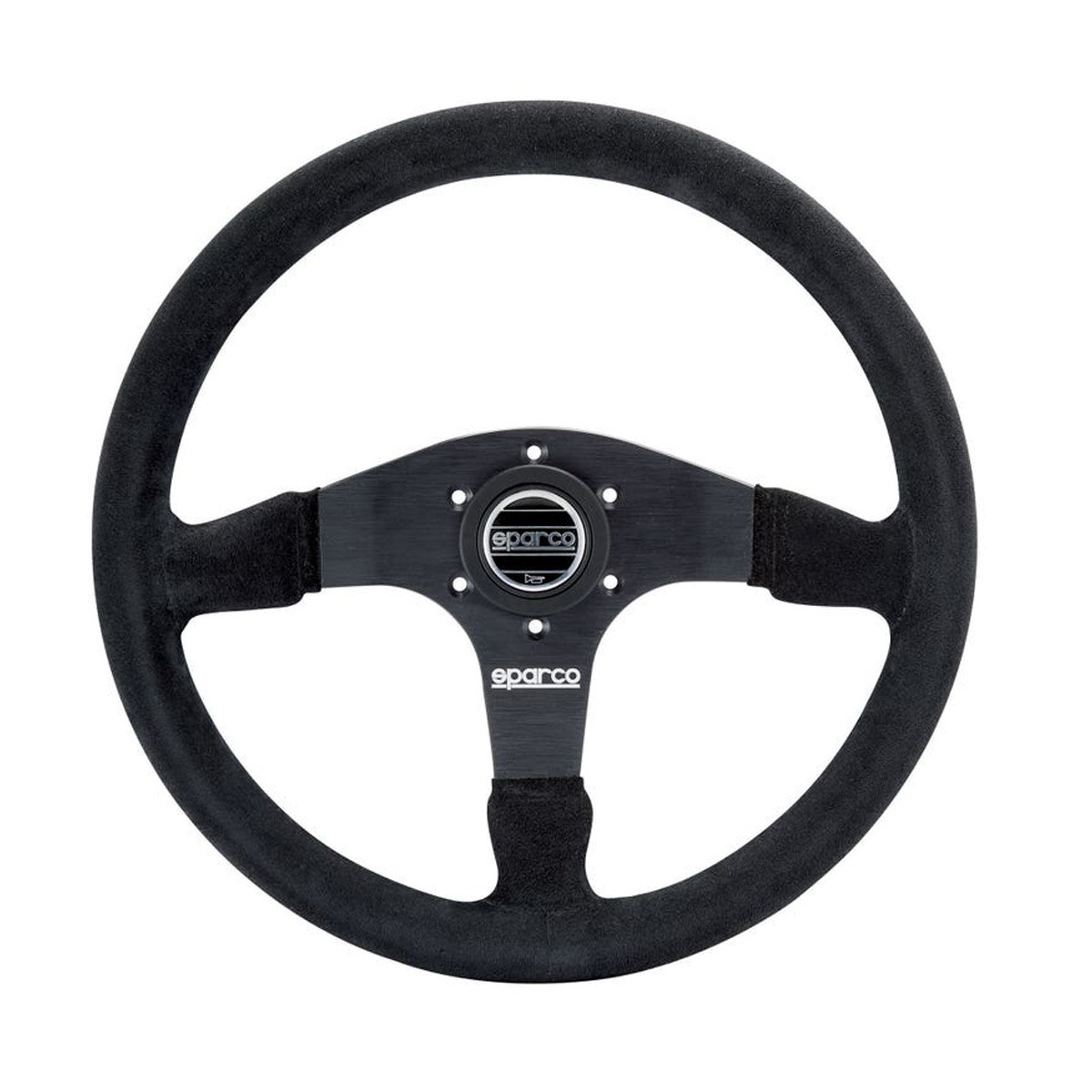 Volante Sparco R375 Pelle Scamosciata Nero - 015R375PSN - 015R375PSN - 8033280067564
