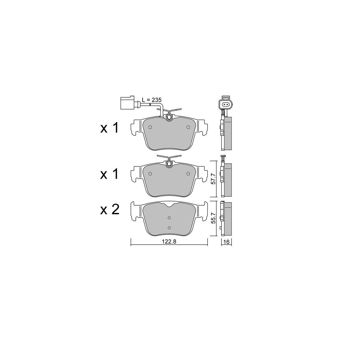 Bremsbeläge GT2i Club Hinten für Audi RS3 Quattro (2021- ) - GT-PC13171 - 3666618604343
