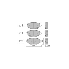 Pasticche del freno GT2i club posteriori per Honda Z-RV e:HEV 4WD (2023- )