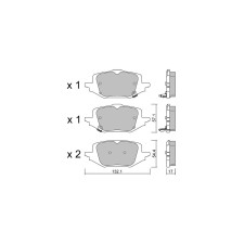 Plaquettes de frein GT2i club Arrière pour Mazda CX-60 2.5 Skyactiv (2022- )
