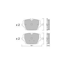 Bremsbeläge GT2i club Avant für BMX X1 III X-Drive 30 e (2021- )