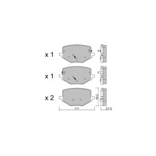 Plaquettes de frein GT2i club Arrière pour Renault Austral E-Tech 200 Hybrid (2021- )