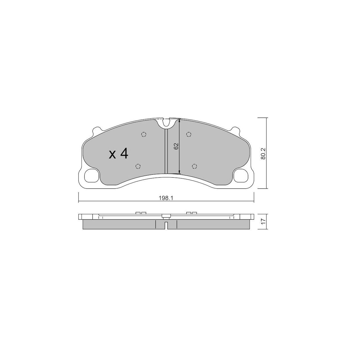 GT2i club front brake pads for Porsche 911 GT3 RS Type-991 (2013- ) - GT-PC14620 - 3666618604213